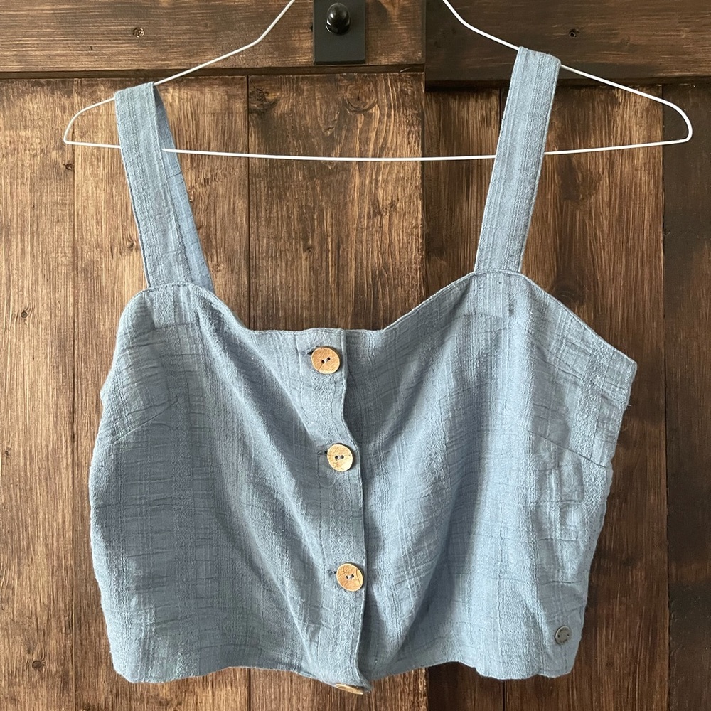 brand:Roxy size:medium colors:blue and brown